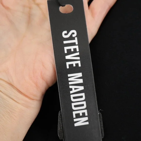 Steve Madden Dara Capri Leggings Womens XS Black Minimalist Preppy Trendy NWT - Picture 9 of 16